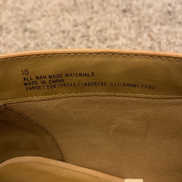 Beige Faux Leather Flats - Picture 3 of 5